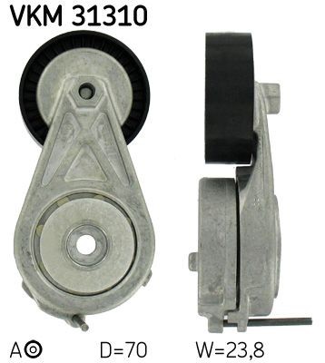 SKF Strammehjul, kilerem VKM 31310 Strammerull SKF TRANSPORTER VKM 31310 billige