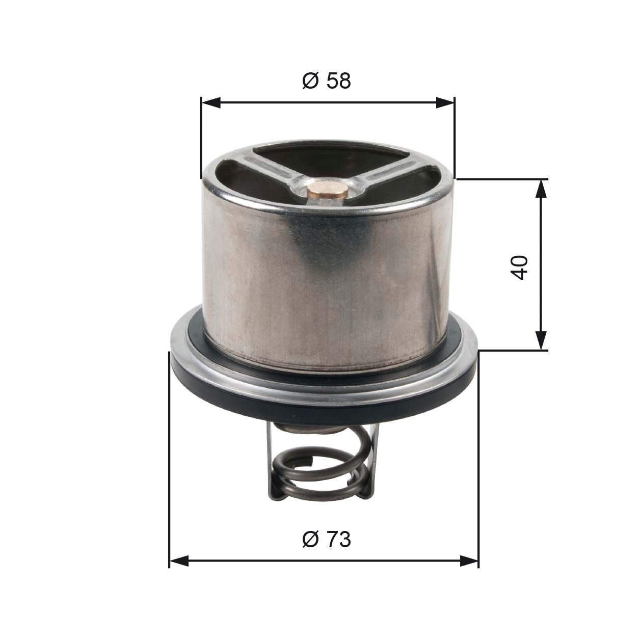 GATES Thermostat TH07882 GATES TH07882 Dakota coolant thermostat replacement