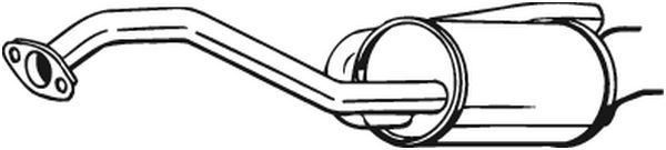 BOSAL Bakre ljuddämpare 163-057 163-057 Bakre ljuddämpare BOSAL HONDA S2000