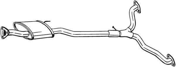 BOSAL Keskiäänenvaimentaja 285-387 285-387 BOSAL Keskimmäinen äänenvaimennin CHEVROLET EPICA