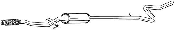 BOSAL Marmitta centrale 292-045 292-045 costo Marmitta centrale BOSAL PEUGEOT 607