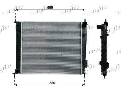 FRIGAIR Radiators, Motora dzesēšanas sistēma 0133.3037 Dzesēšanas radiatori FRIGAIR Kia SORENTO 0133.3037