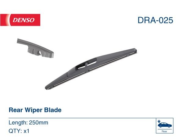 DENSO Zadný stierač DRA-025 Stierače DENSO Opel SIGNUM Rear DRA-025