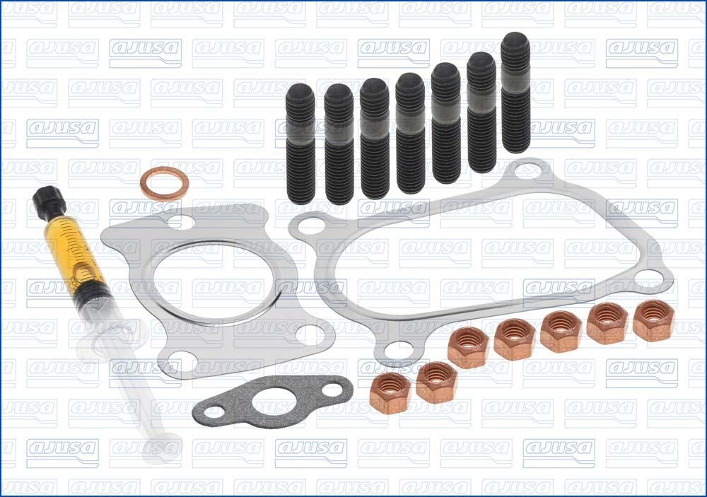 AJUSA Σετ τοποθέτησης, φορτιστής JTC11263 AJUSA JTC11263 Φλάντζα υπερπληρωτή καυσαερίων Peugeot 306 7a γνήσια τιμες