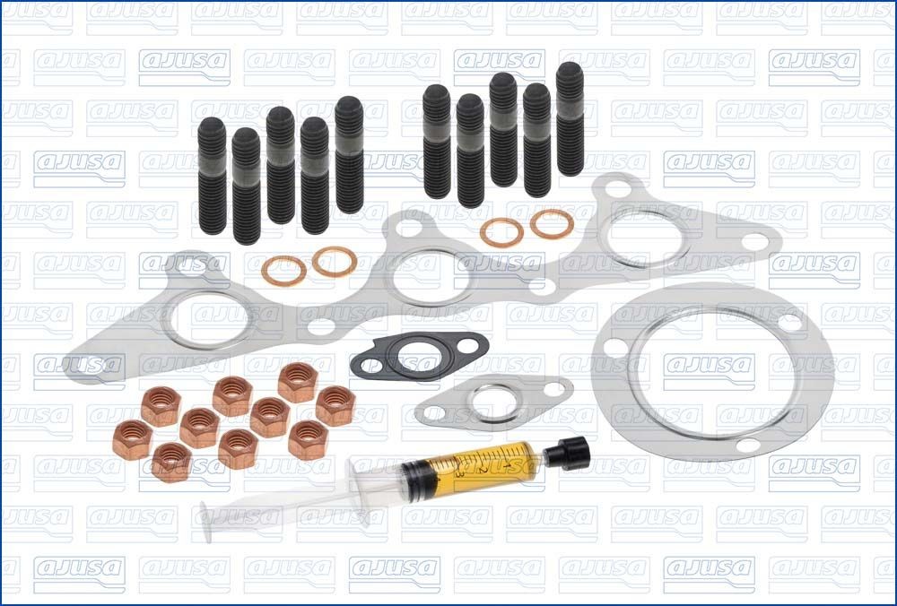 Turbocharger, montageset AJUSA JTC11036 AJUSA JTC11036: Montageset uitlaat Smart FORTWO 2014