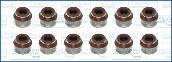 AJUSA Pakningssett, ventilstamme 57046600 AJUSA 57046600 Ventiltetninger Jaguar VANDEN PLAS billige
