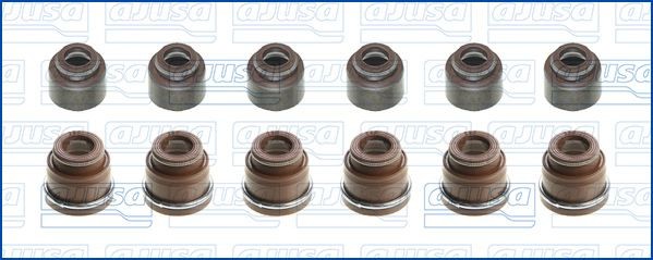 AJUSA Kit guarnizioni, Stelo valvola 57018400 AJUSA 57018400 Gommini valvole Nissan Patrol K260 originale prezzo