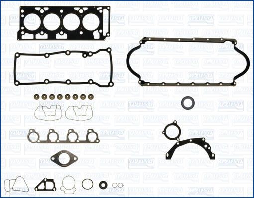 AJUSA Blīvju komplekts, Dzinējs 50229900 AJUSA 50229900 Blīvju komplekts motora bloks FORD KA Hatchback (RB) par izdevīgu cenu