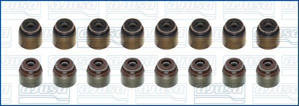 AJUSA Tiivistesarja, venttiilivarsi 57064400 57064400 AJUSA Venttiilinvarren kumit NISSAN NV300