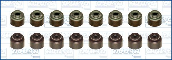 AJUSA Kit guarnizioni, Stelo valvola 57064800 57064800 AJUSA Paraolio valvole MITSUBISHI prezzo