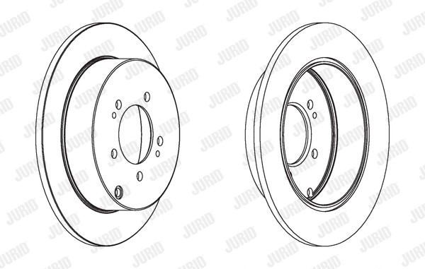 JURID Bromsskiva 562527JC 562527JC Bromsskivor JURID CITROЁN C3