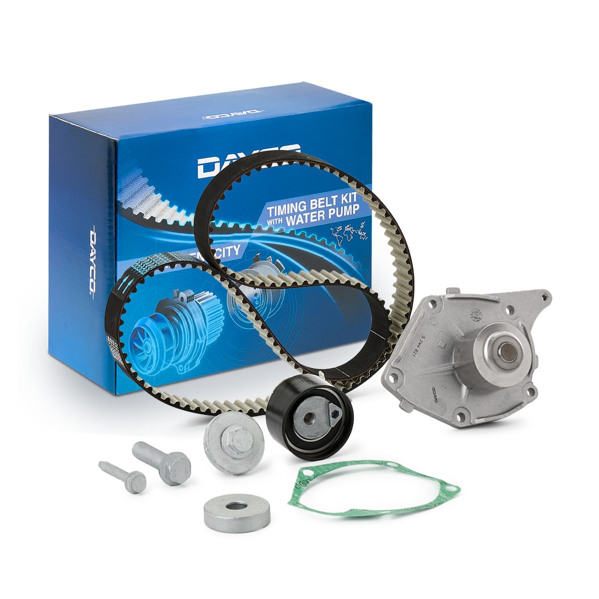 Bomba de água + kit de correia dentada DAYCO KTBWP5321 DAYCO KTBWP5321 Bomba de água + kit de correia dentada Nissan MICRA 2004