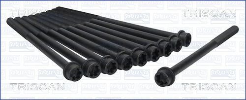 TRISCAN Topplocksbultsats 98-1009 98-1009 TRISCAN sträckbult Jeep RENEGADE