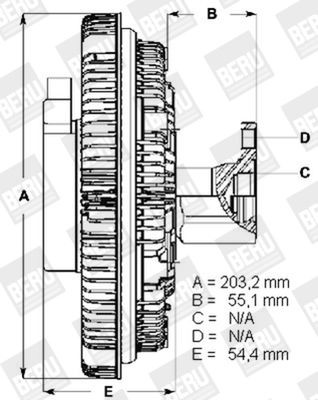 BERU Συμπλέκτης, βεντιλατέρ ψυγείου LK109 LK109 BERU Συμπλέκτης ανεμιστήρα Toyota φθηνά