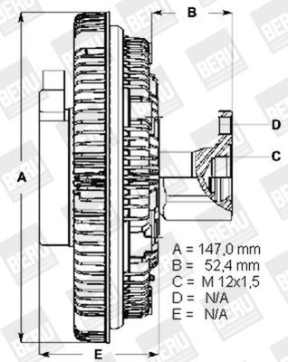 BERU Koppeling, radiateurventilator LK113 LK113 BERU Ventilator koppeling Land Rover goedkoop