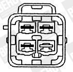 BERU Fan, radiator LE661 Suzuki LIANA BERU radiator fan LE661