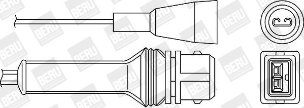 BERU Lambda sonda OZH003 Lambda sonda BERU 155 OZH003 lacné
