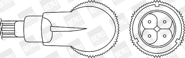 BERU Lambdasond OZH018 MERCEDES-BENZ nox-sensor BERU OZH018