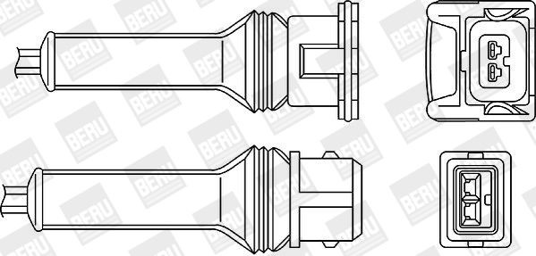 BERU Lambda sonda OZH055 Lambda sonda BERU 155 OZH055 lacné
