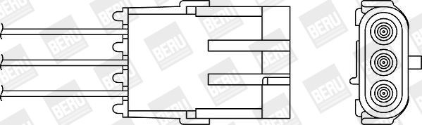BERU Lambdasonde OZH108 Lambdasonde BERU Renault GRAND SCÉNIC OZH108