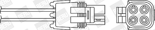 BERU Lambdasonde OZH096 Lambda sensor BERU GRAND SCÉNIC OZH096 billig