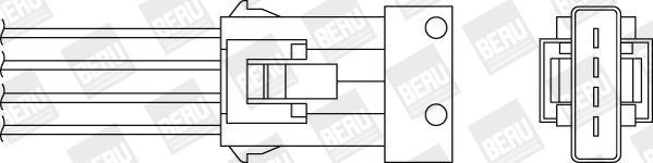BERU Lambdasonde OZH205 Lambdasonde BERU 806 OZH205 billige