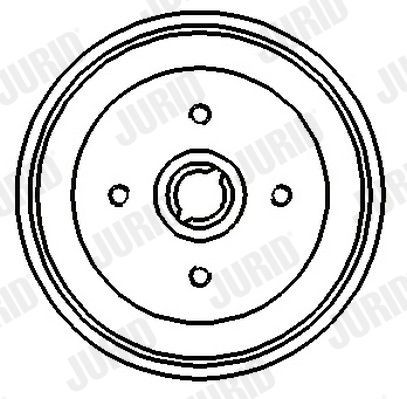 JURID Tambor de travão 329206J 329206J Tambor de travão JURID OPEL TIGRA