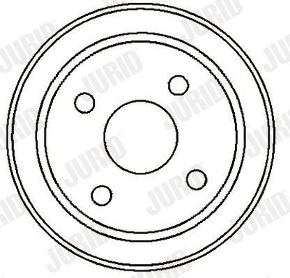 JURID Tambor de travão 329251J Tambor de freio JURID Opel TIGRA 329251J