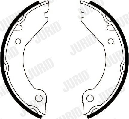 JURID Handremschoenen 361156J 361156J Handremschoen set RENAULT GRAND SCÉNIC JURID