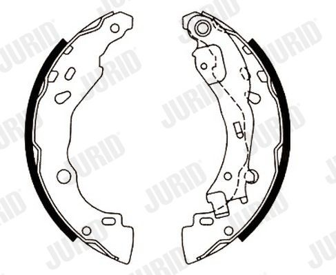 JURID Bromsbacksats 362443J 362443J JURID bromsbacksats Peugeot 407