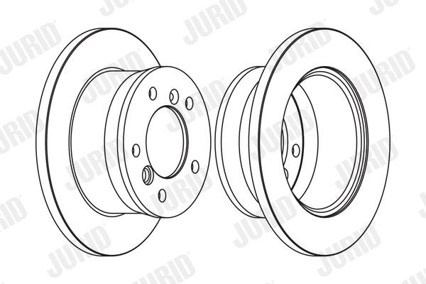 JURID Bremseskive 567761J JURID 567761J Bremseskiver Mercedes Sprinter 3t originale pris