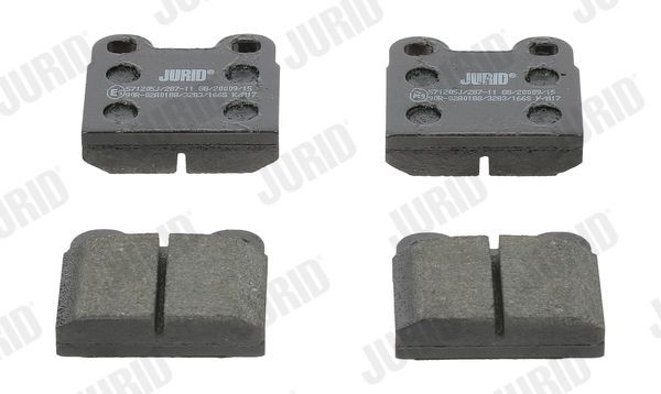 JURID Kit pastiglie freni 571205J 571205J costo Pastiglie dei freni PORSCHE 911 JURID