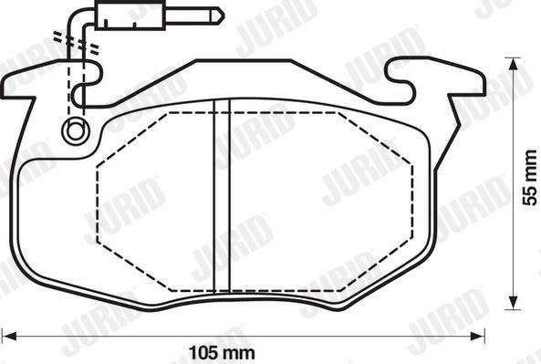 JURID Remblokken 571543J JURID 571543J Remblokkenset voor schijfrem Chevette Universalas prijs