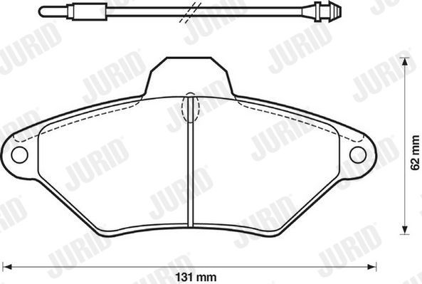JURID Piduriklotsid 571757J JURID 571757J Piduriklotsid Citroen Xantia X2 hind