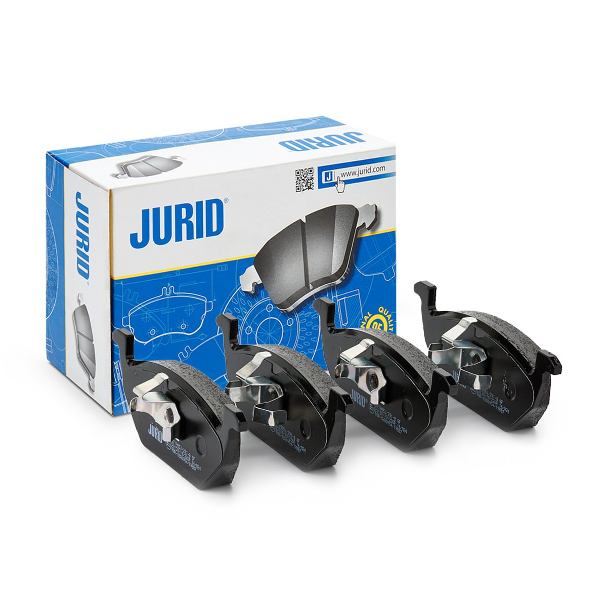 JURID Piduriklotsid 571985J Pidurikattekomplekt, ketaspidur JURID POLO 571985J odav