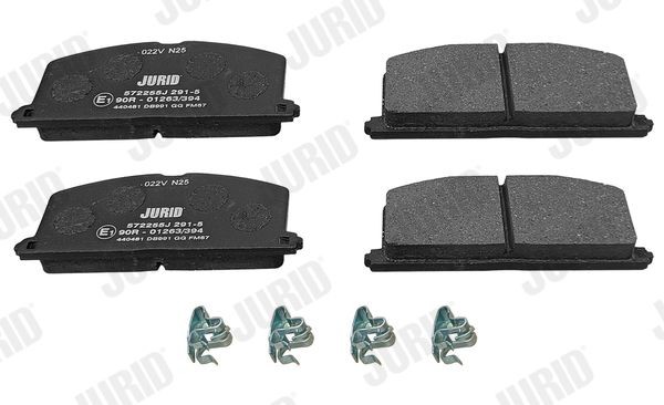 JURID Brake pad set 572255J JURID 572255J TOYOTA Paseo (EL44) racing brake pads replacement