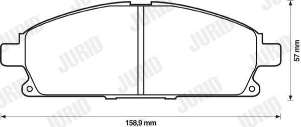 JURID Remblokken 572362J JURID 572362J Race-remblokken Nissan Patrol K160 prijs