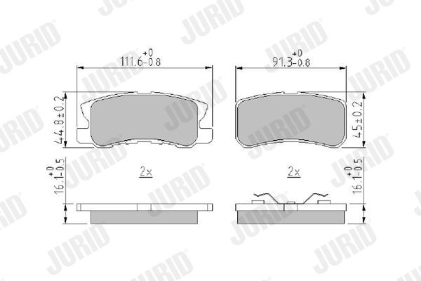 JURID Bremžu kluči 572498J Bremžu kluči JURID GRAND CHEROKEE 572498J lēti