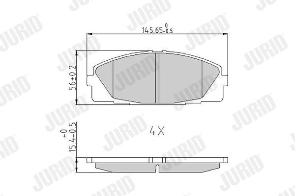 JURID Bremseklosser 572650J Klosser JURID PICK UP 572650J billige