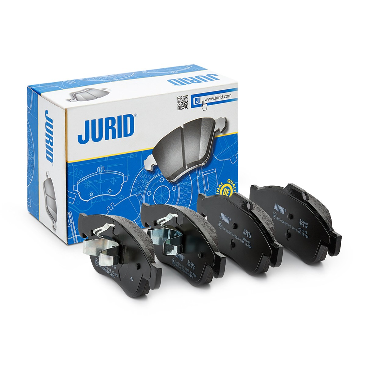 JURID Kit pastiglie freni 573268J JURID 573268J Pasticche dei freni RENAULT Taliant Sedan originali prezzo