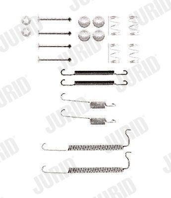 JURID Piederumu komplekts, Bremžu loki 771068J Piederumu komplekts bremžu loki JURID ALFA ROMEO 771068J