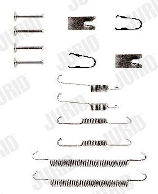 JURID Zubehörsatz, Bremsbacken 771305J Zubehörsatz Bremsbacken JURID Volvo C30 771305J