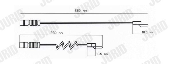 JURID Ledd, longitudinalbølge 8307832001 8307832001 Hardykobling FIAT RITMO JURID