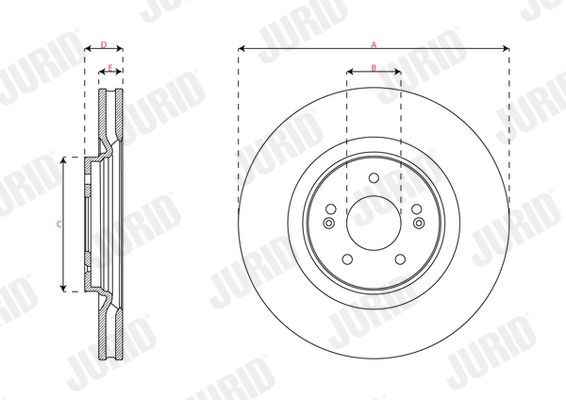 JURID Hardyskive 8368044001 8368044001 Hardyskive JURID MERCEDES-BENZ /8