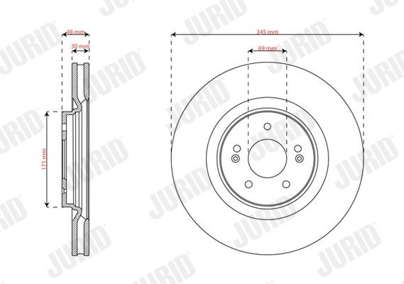 JURID Flector de transmission 8369029005 8369029005 JURID Flector arbre de transmission Mazda pas cher