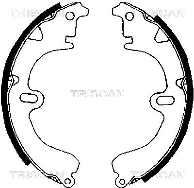 TRISCAN Bremžu loku komplekts 8100 13423 Bremžu loku TRISCAN Toyota DYNA 8100 13423