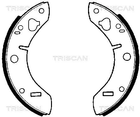 TRISCAN Brake Shoe Set 8100 65011 TRISCAN 8100 65011 1000-Series Mk2 drum brake cost