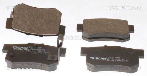 TRISCAN Brake pad set 8110 10019 HONDA CR-V TRISCAN brake pads 811010019