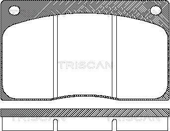 TRISCAN Plaquettes de frein 8110 10799 TRISCAN Plaquette de frein sport JAGUAR 8110 10799