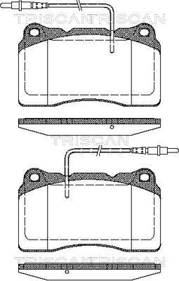 TRISCAN Bremseklosser 8110 28032 8110 28032 Bremseklosser TRISCAN LANCIA DELTA